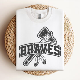 Retro Braves Chop On Baseball Mlb Team SVG Design
