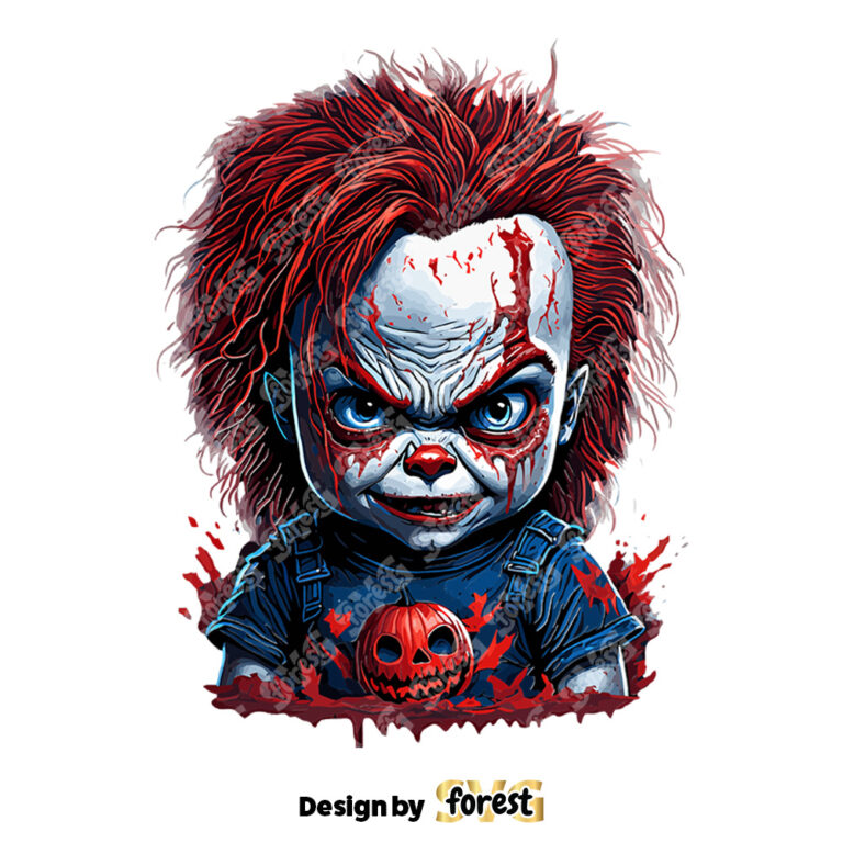 Retro Chucky Halloween PNG Horror Movie PNG Download 0