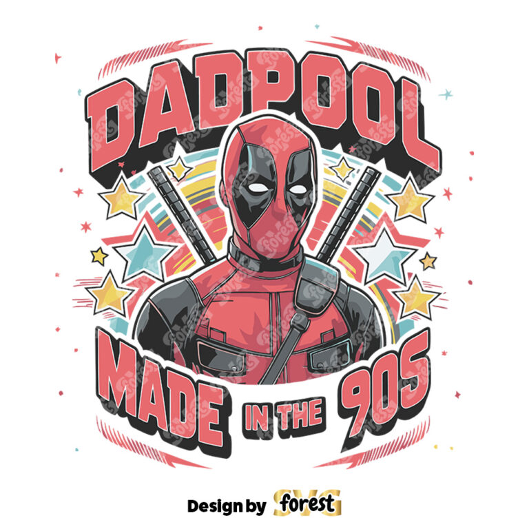 Retro Dadpool Superhero Dad SVG