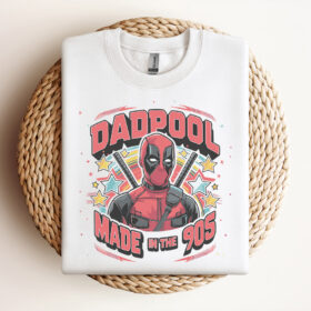 Retro Dadpool Superhero Dad SVG Design