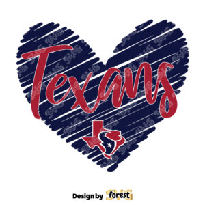 Retro Heart Love Texans Football SVG 0