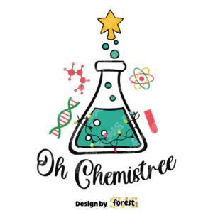 Retro Oh Chemistree Teacher Christmas SVG 0