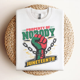 Retro Property Of Nobody Juneteenth Black History SVG Design