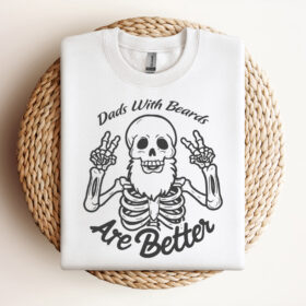Retro Skeleton Dads With Beards Are Better SVG Design