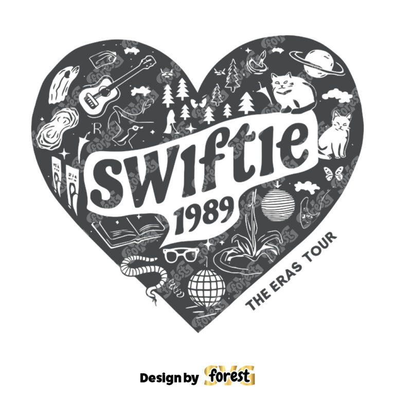 Retro Swiftie 1989 Heart the Eras Tour SVG