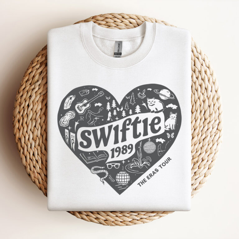 Retro Swiftie 1989 Heart the Eras Tour SVG Design
