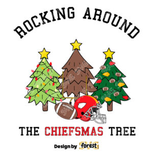 Rocking Around The Chiefsmas Tree SVG Digital Download 0