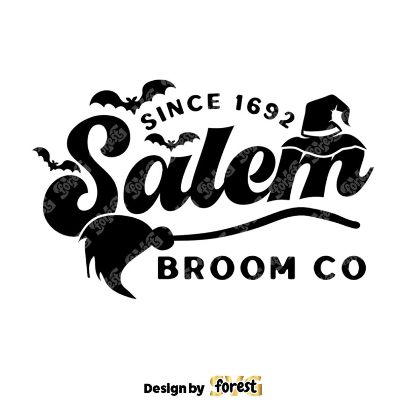 Salem Broom Co SVG Halloween SVG Hocus Pocus SVG Witch Broom SVG Halloween SVG Files