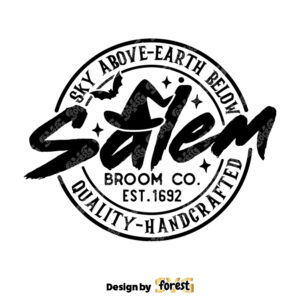 Salem Broom Company SVG Halloween Sign SVG Witches Broom SVG