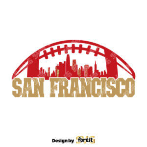 San Francisco Football Skyline SVG Digital Download 0