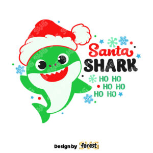 Santa Shark Baby Shark SVG Baby Shark Cricut SVG Baby Shark Clipart Baby Shark SVG For Cricut 0