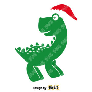 Saurus Santa Hat SVG Dinosaur Christmas SVG Funny Christmas 0