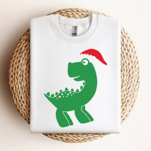 Saurus Santa Hat SVG Dinosaur Christmas SVG Funny Christmas 2