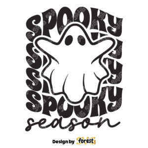 Spooky Season SVG Halloween SVG Halloween Shirt SVG Spooky Vibes SVG Retro Halloween SVG Ghost SVG Spooky SVG