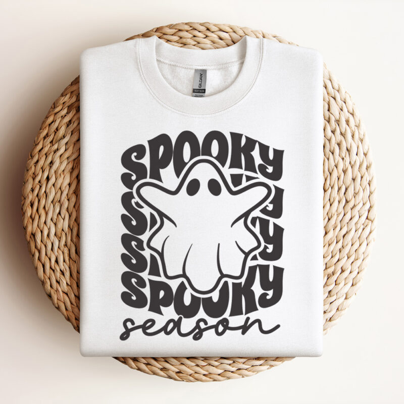 Spooky Season SVG Halloween SVG Halloween Shirt SVG Spooky Vibes SVG Retro Halloween SVG Ghost SVG Spooky SVG Design