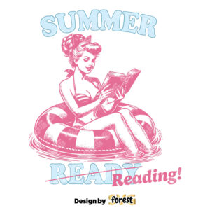 Summer Reading SVG Trendy Bookish SVG Pin Up Aesthetic SVG Bookish SVG