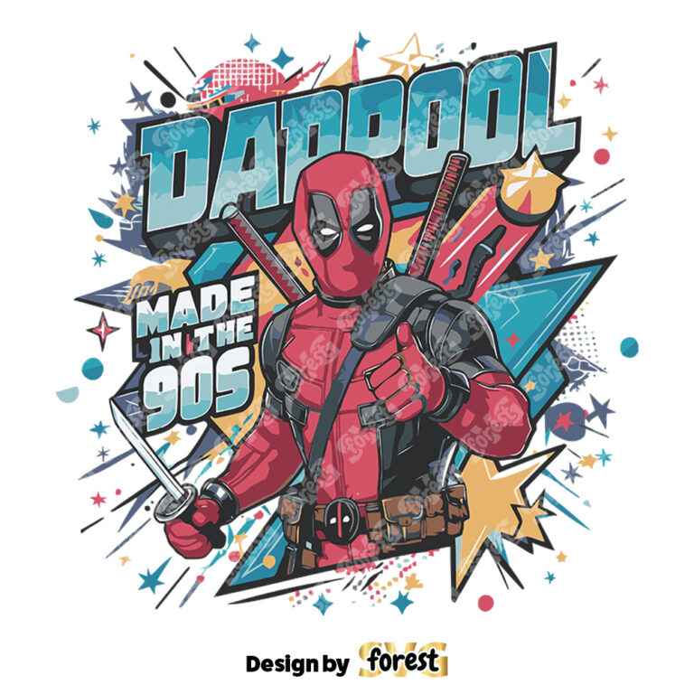 Superhero Dadpool Made In the 90S SVG