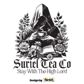 Suriel Tea Co SVG Acotar SVG Vintage Retro Bookish SVG