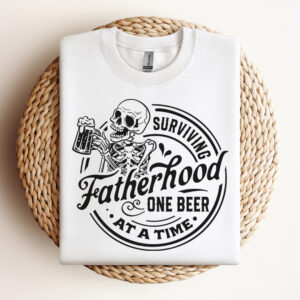Surviving Fatherhood One Beer At A Time SVG FatherS Day SVG Design