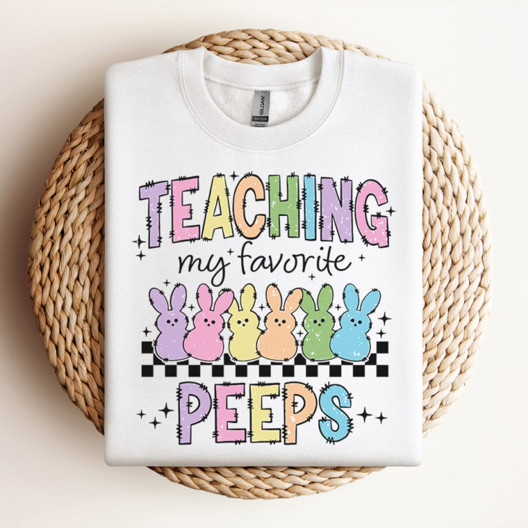 Teaching My Favorite Peeps SVG Teacher SVG Easter SVG Easter Bunny SVG Retro Easter SVG Design