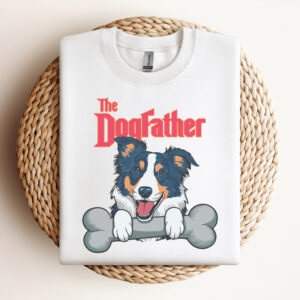 The Dogfather Playing With A Bone SVG Design