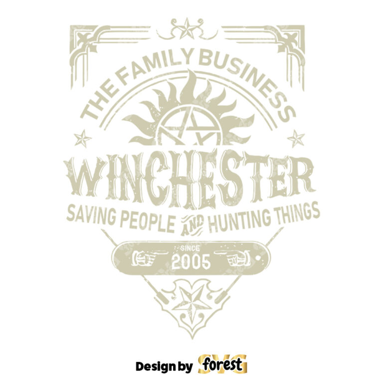 The Family Business Winchester SVG Supernatural SVG Winchester Brothers SVG 0