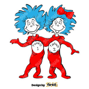 Thing 1 And Thing 2 SVG Dr Seuss SVG Dr Seuss Logo SVG 0