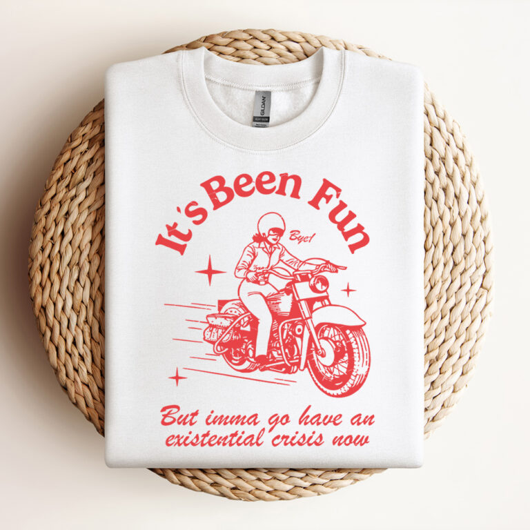 Trendy Existential Crisis Retro Motorcycle Girl Y2K Aesthetic SVG Design Perfect For T Shirts Design