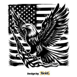 USA Eagle SVG American Flag SVG Eagle SVG 4th Of July SVG Eps Eagle through Flag SVG