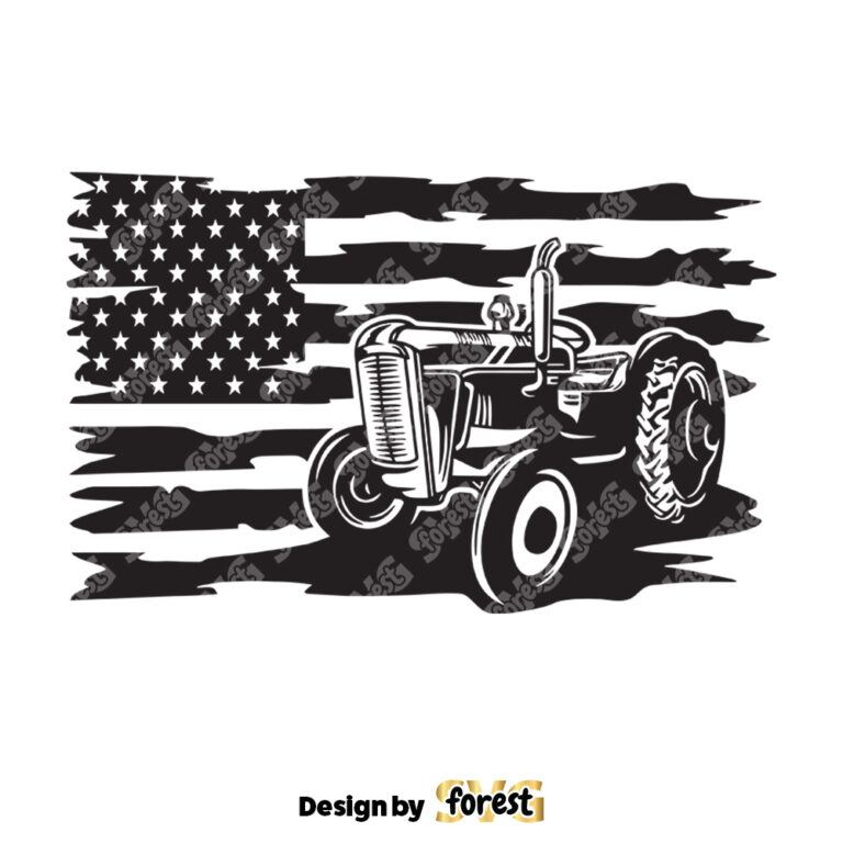 Us Tractor SVG Farm Tractor SVG Cute Tractor SVG Tractor 0