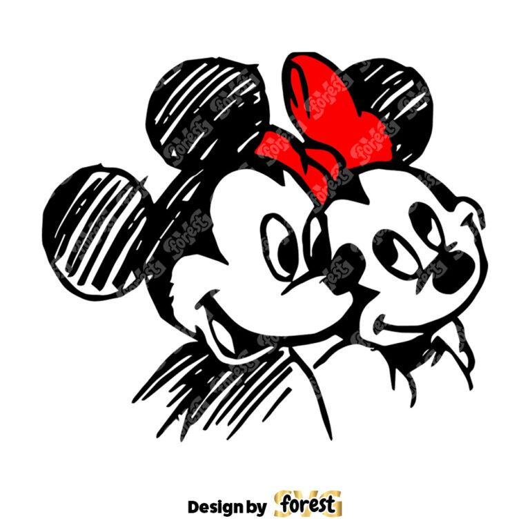 Valentine Cute Disney Mickey Minnie SVG 0