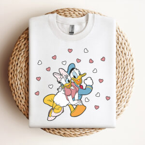 Vintage Donald And Daisy Happy Valentine SVG 2