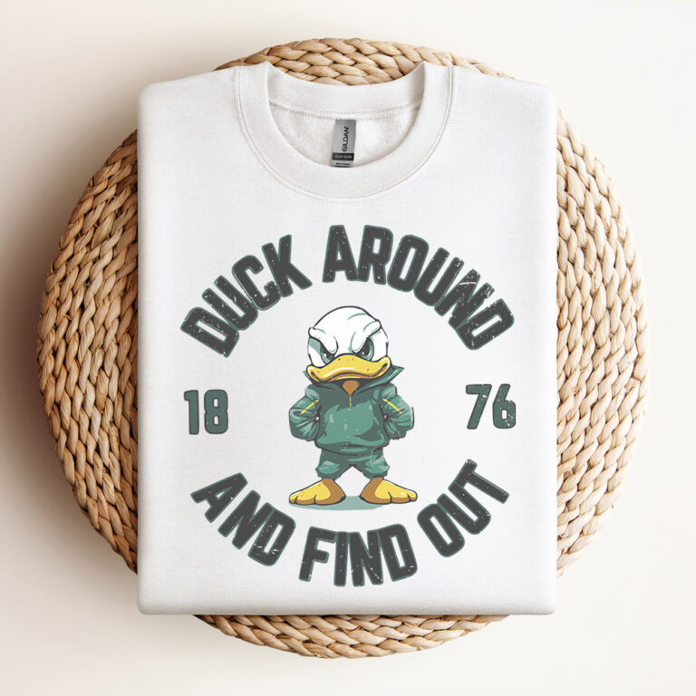 Vintage Oregon Duck Around And Find Out 1876 SVG 2