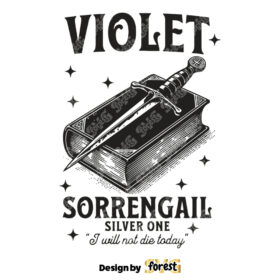 Violet Sorrengail SVG Forth Wing Iron Flame SVG Vintage Retro Bookish SVG