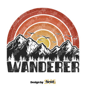 Wanderer SVG Adventure Shirt Print Retro Shirt