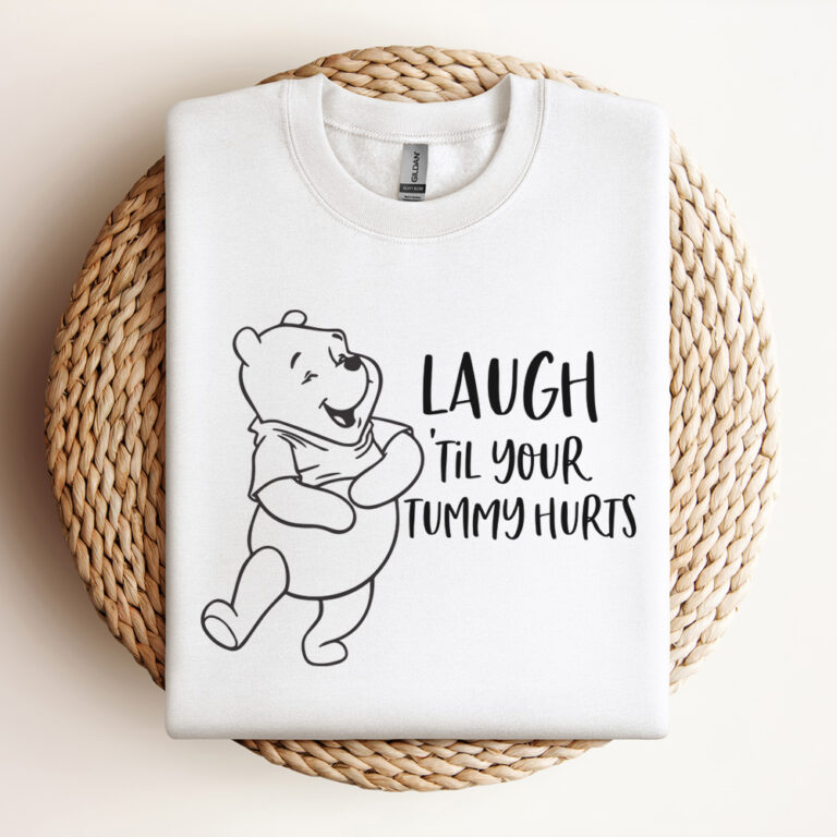 Winnie The Pooh Laugh Til Your Tummy Hurts SVG 2