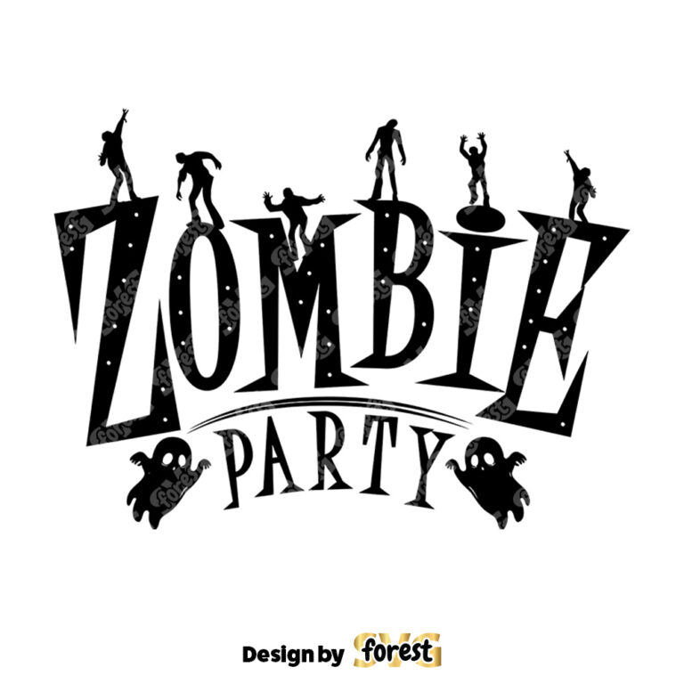 Zombie Party PNG Halloween PNG Halloween Silhouettes 0