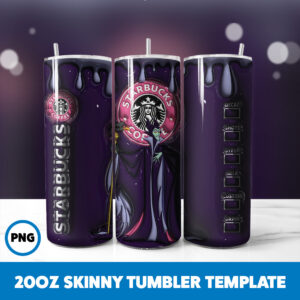 3D Inflated Fairy Tales 12 20oz Skinny Tumbler Sublimation Design