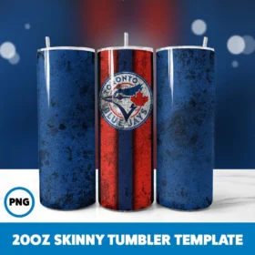 Baseball Vintage Grunge Baseball Blue Jays Grunge 20oz Skinny Tumbler Png Digital Download