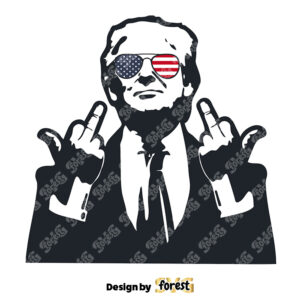 Donald Trump PNG Digital File SVG Cricut Trump File Donald Trump Middle Finger Funny SVG