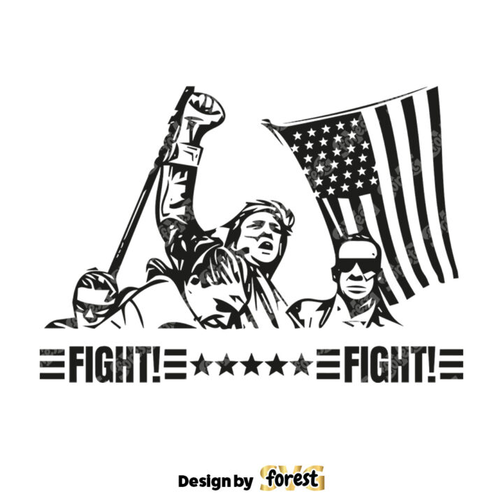 Donald Trump Shirt SVG Trump Fight SVG