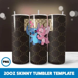 Gucci X Stitch Tumbler Wrap 20oz Skinny Tumbler Wrap Instant Download