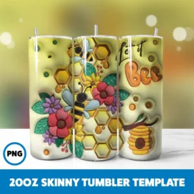 Inflated Animals 1 20oz Skinny Tumbler Sublimation Design