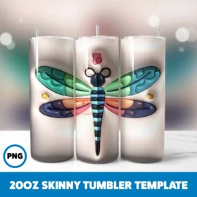 Inflated Animals 4 20oz Skinny Tumbler Sublimation Design