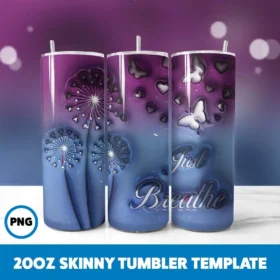 Inflated Misc 67 20oz Skinny Tumbler Sublimation Design