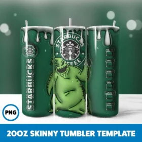 Inflated Starbucks 31 20oz Skinny Tumbler Sublimation Design