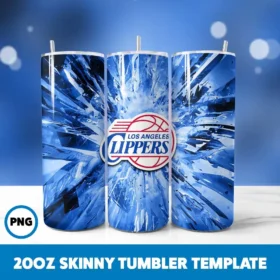 Los Angeles Clippers Basketball Tumbler Wrap 20oz Tumbler Design Digital Download