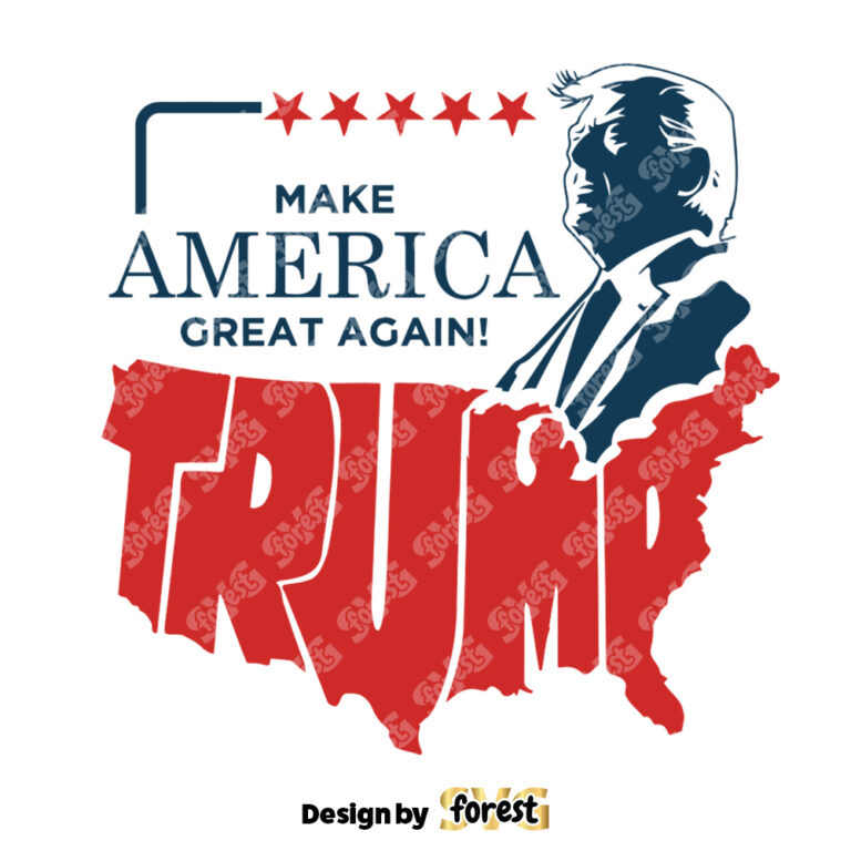 Make America Great Again SVG America Map Trump PNG Pro America Trump Republican SVG
