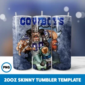 Mascot Dallas Cowboys Tumbler Wrap 20oz Tumbler Wrap Design Digital Download