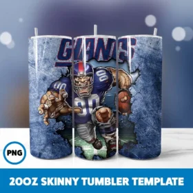 Mascot New York Giants Tumbler Wrap 20oz Tumbler Wrap Instant Download